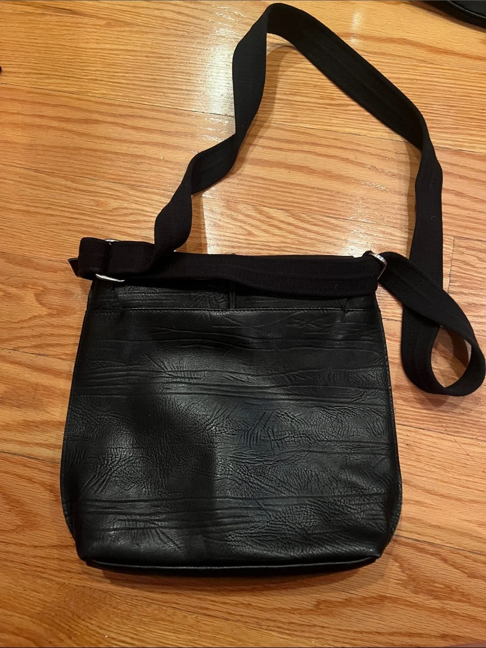Emporio Armani Black Leather Crossbody Bag